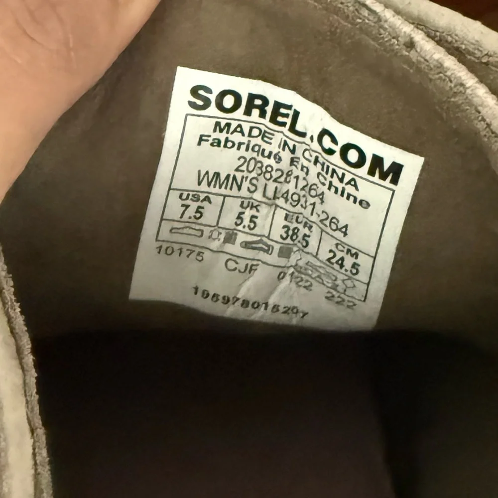 Sorel Women’s Joan Of Arctic Wedge Winter Booties Taupe, Size 7.5